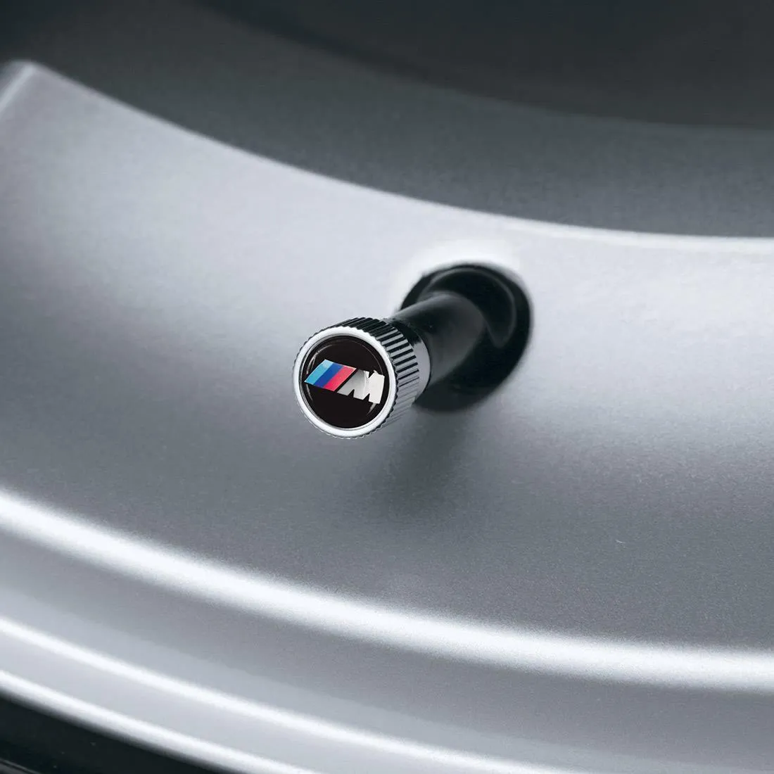 BMW M Logo ABS Valve Stem Caps, Chrome
