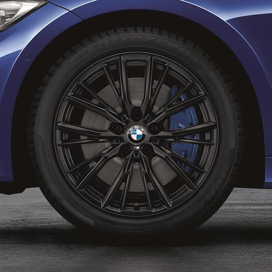 BMW M Performance 18 Inch Style 796M Matte Black Complete Summer Wheel and Tire Set