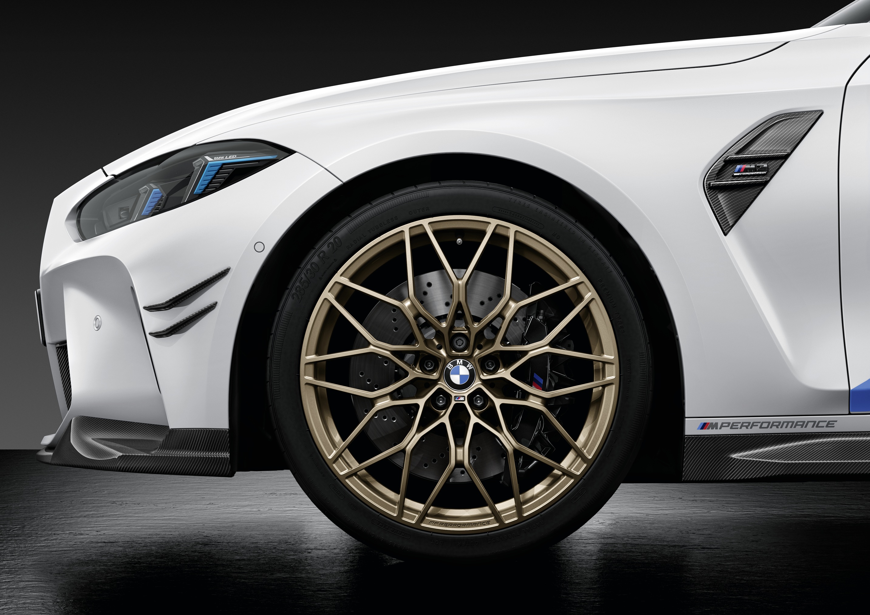 BMW M Performance Complete Wheel and Tire Set, Style 1000M, 20 Inch in Gold Bronze Matte