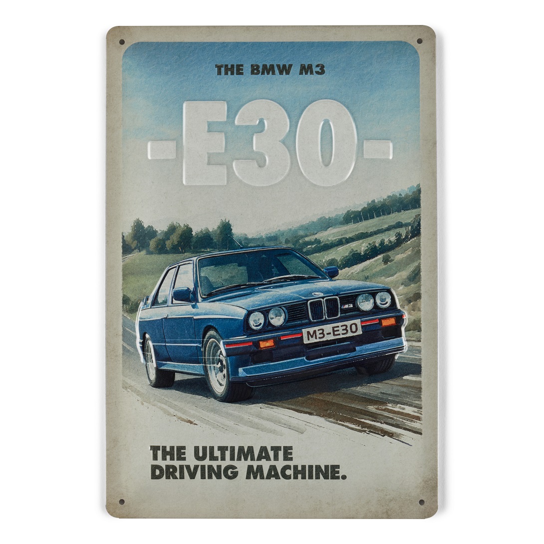 BMW M3 E30 Metal Sign