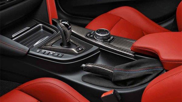 BMW Carbon Fiber Parking Brake Handle with Alcantara Boot