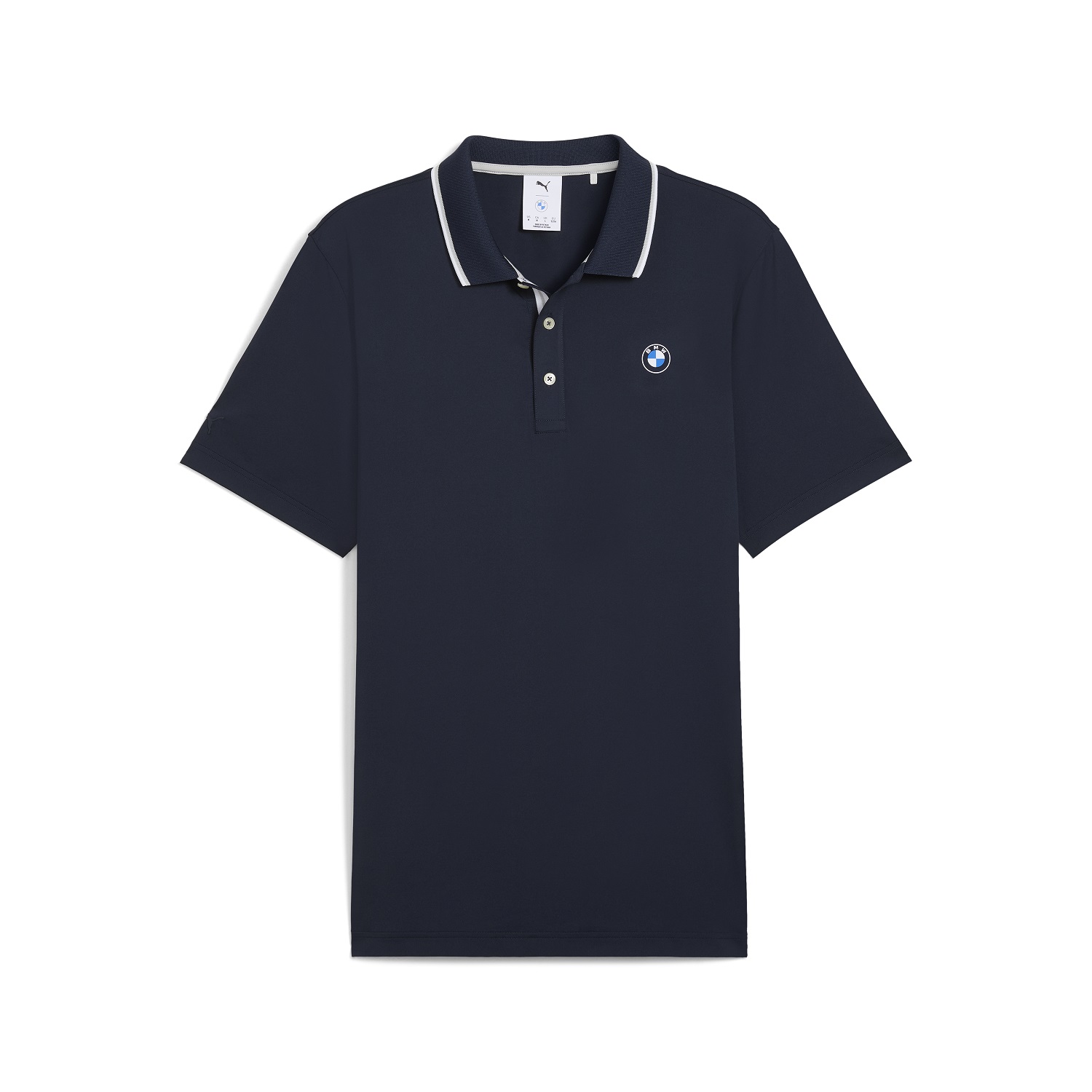 BMW MATTR Elevated Solid Men Navy Polo
