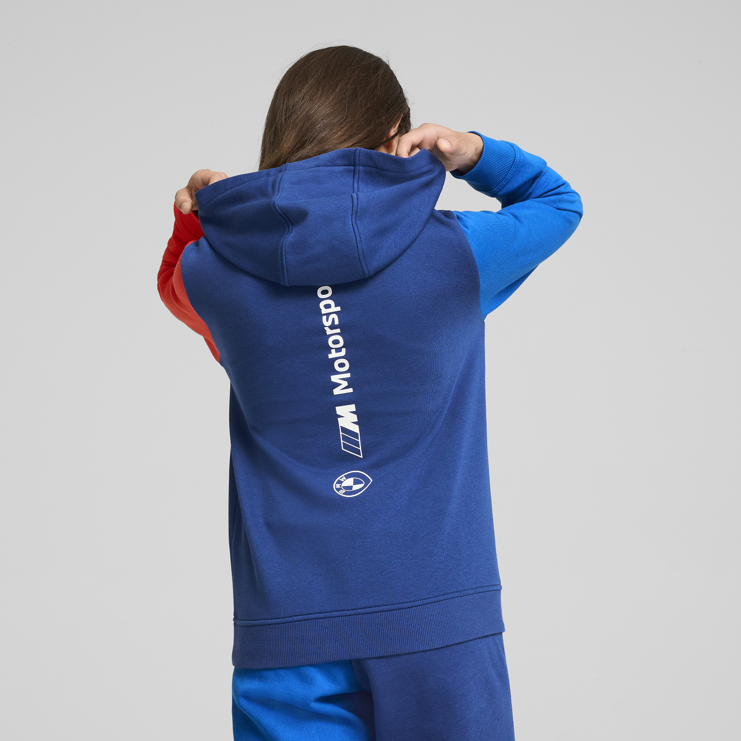 BMW M Motorsport Kids ESS Hoodie FT - Pro Blue-M