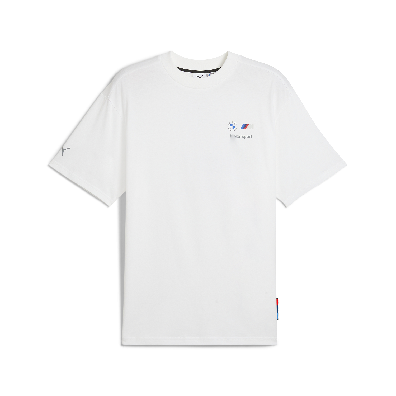 BMW M Motorsport Stacked Logo T-Shirt 2 - Puma White