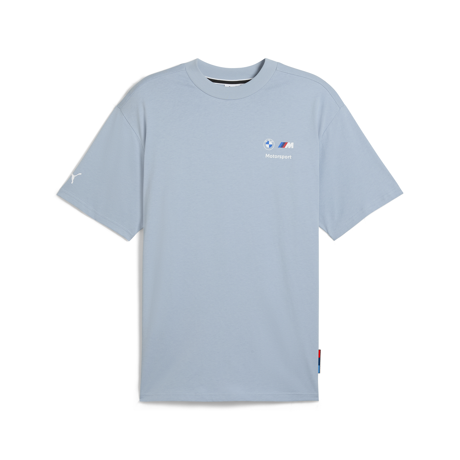 BMW M Motorsport Stacked Logo T-Shirt 2 - Blue Wash