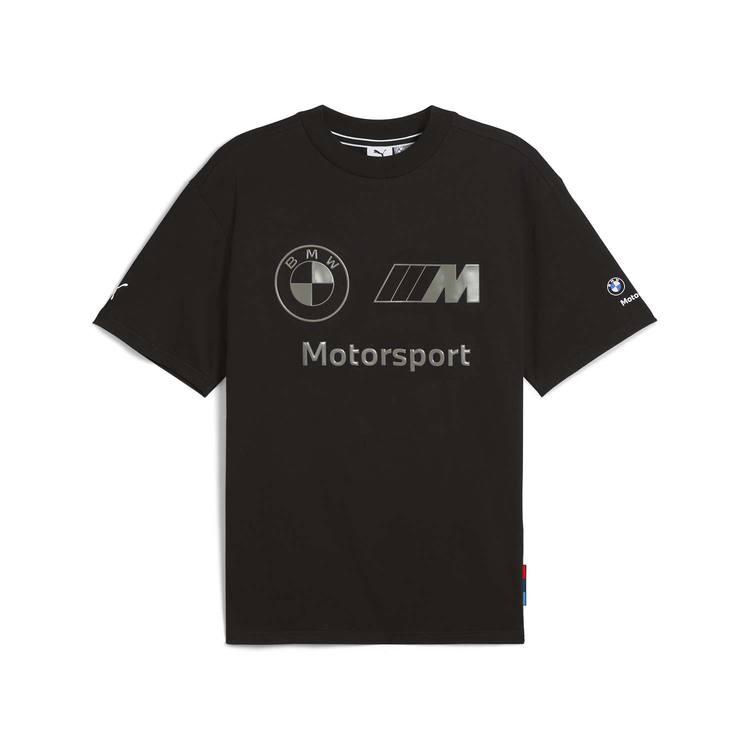 BMW M Motorsport Stacked Lux Logo T-Shirt 2  - Puma Black
