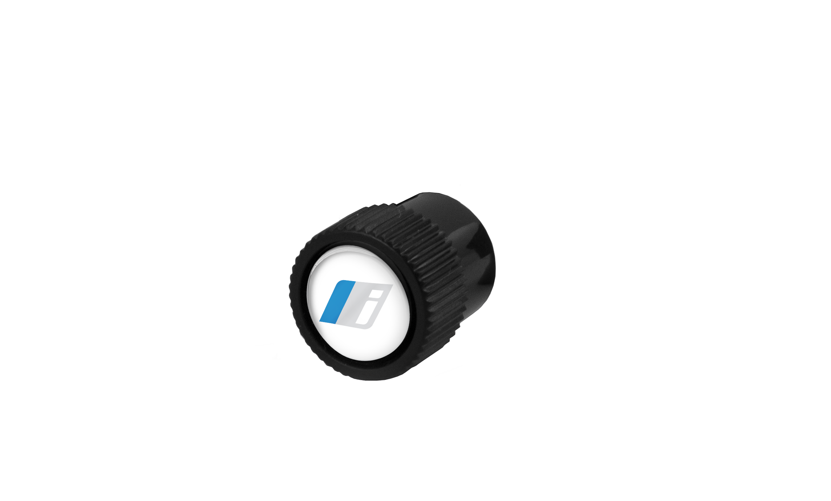 BMW 'I'  Logo ABS Valve Stem Caps, Black